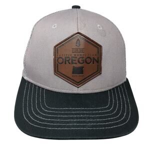 Explore Pacific Wonderland Oregon Snapback Trucker Hat Gray OS Little Bay Root